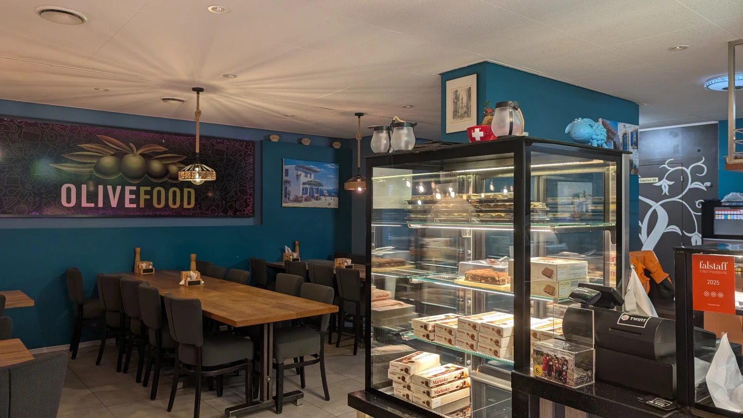 Innenbereich von Olivefood